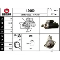 Стартер EAI Porsche 911 (993) 2 Кабриолет 3.6 Carrera 4 272 л.с. 1994 – 1997 12050 05 0ST21 12050