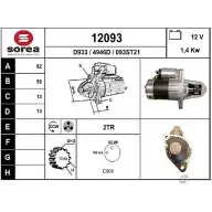 Стартер EAI 12093 09 3ST21 Nissan X-Trail (T30) 1 Кроссовер 12093