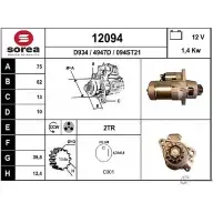 Стартер EAI 12094 12094 094S T21 Nissan X-Trail (T30) 1 Кроссовер