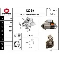 Стартер EAI 099 ST21 12099 12099 Hyundai XG (XG) 1 Седан 2.5 250 163 л.с. 1998 – 2005