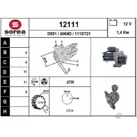 Стартер EAI 12111 12111 1 11ST21 Ford Mondeo 3 (GE, B4Y) Седан 3.0 V6 24V 204 л.с. 2004 – 2007