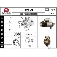 Стартер EAI Kia Rio 3 (UB) Хэтчбек 1.4 CRDi 90 л.с. 2011 – 2025 129ST21 1 2129 12129