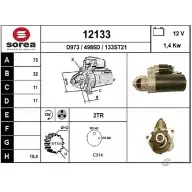 Стартер EAI 133ST21 Cadillac BLS 1 (GM E) Седан 2.0 T 175 л.с. 2006 – 2024 12 133 12133