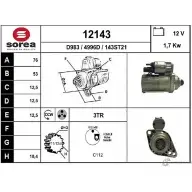 Стартер EAI 143ST21 12143 2796106 12 143