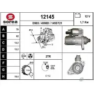 Стартер EAI Volkswagen Golf 6 (5K1) Хэтчбек 2.0 TDI 110 л.с. 2008 – 2012 145ST21 1 2145 12145