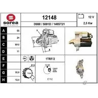 Стартер EAI 12148 12 148 Audi A4 (B8) 4 Седан 2.0 Tdi 163 л.с. 2008 – 2015 148ST21