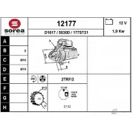 Стартер EAI Hyundai i40 (CW, VF) 1 Универсал 1.7 CRDi 116 л.с. 2011 – 2025 1 2177 177ST21 12177