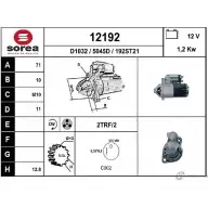 Стартер EAI 12192 121 92 Mitsubishi Lancer 9 (CS3A) Седан 2.0 EVO VIII 260 (CT9A) 265 л.с. 2004 – 2005 192ST21