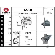 Стартер EAI 200ST21 12 200 12200 Renault Scenic (JZ) 3 Минивэн 1.4 16V (JZ0F. JZ1V) 131 л.с. 2009 – 2025