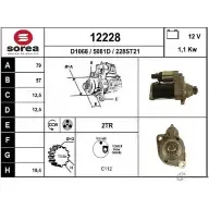 Стартер EAI 12228 228ST21 Skoda Octavia (A7, 5E3) 3 Хэтчбек 1.2 TSI 86 л.с. 2012 – 2025 1222 8