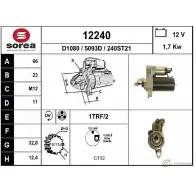 Стартер EAI 240ST21 Audi A5 (8T3) 1 Купе 2.0 Tfsi Quattro 211 л.с. 2008 – 2017 12240 1 2240