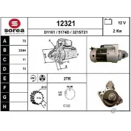 Стартер EAI 321ST21 12321 12 321 Honda CR-V 3 (RE) Кроссовер 2.2 i CTDi 4WD (RE6) 140 л.с. 2007 – 2025