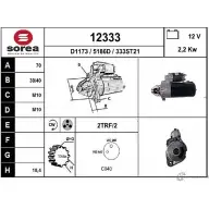 Стартер EAI 12333 Mercedes M-Class (W164) 2 Кроссовер 4.0 ML 450 CDI 4 matic (1628) 306 л.с. 2009 – 2011 333ST21 12 333