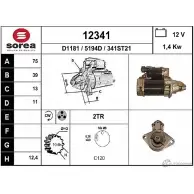 Стартер EAI Honda CR-V 3 (RE) Кроссовер 2.2 i DTEC 4WD (RE6) 150 л.с. 2007 – 2025 1234 1 341ST21 12341