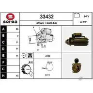 Стартер EAI 33 432 2800815 4162D 33432
