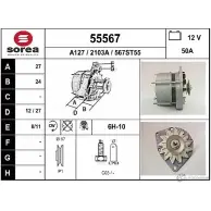 Генератор EAI 2801320 55567 21 03A 55567