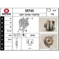 Генератор EAI 55745 2801485 2418 A 55745