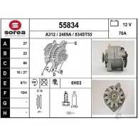 Генератор EAI 246 9A 55834 55834 2801560