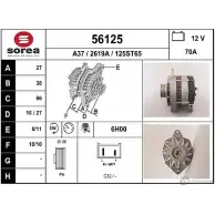 Генератор EAI 2801781 56125 12 5ST65 2619A