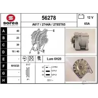 Генератор EAI 278ST65 56278 27 44A 2801913