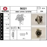 Генератор EAI 2787 A 321ST65 56321 2801956