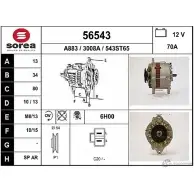 Генератор EAI 3008 A 543ST65 56543 Nissan Sunny (Y10) 3 1990 – 2000