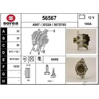 Генератор EAI 30 32A 56567 Citroen Jumpy 1 (U6U) Минивэн 56567
