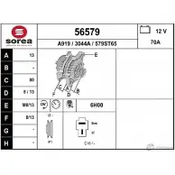 Генератор EAI 2802213 56579 3044 A 56579