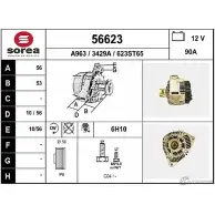 Генератор EAI 56623 Mercedes E-Class (W210) 2 Седан 2.3 E 230 (237) 150 л.с. 1995 – 1997 3429 A 56623