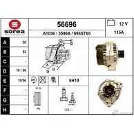 Генератор EAI Mercedes E-Class (W210) 2 Седан 2.4 E 240 (261) 170 л.с. 1997 – 2000 3506 A 56696 56696