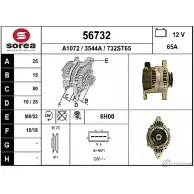 Генератор EAI 56732 56732 Ford Maverick 1 (ML) Внедорожник 354 4A