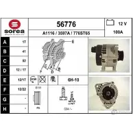 Генератор EAI 3 597A 2802410 56776 56776