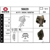 Генератор EAI 56829 36 55A 56829 Ford Focus DM2 С Max Минивен