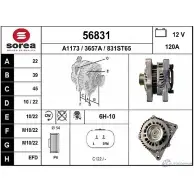 Генератор EAI 56831 56831 3 657A Suzuki Liana