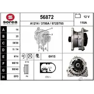 Генератор EAI Seat Ibiza (6L1) 3 Хэтчбек 2.0 116 л.с. 2002 – 2009 3 700A 56872 56872