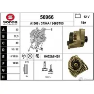 Генератор EAI Fiat Strada (178) 1 Пикап 1.2 73 л.с. 1999 – 2006 56966 56966 37 94A