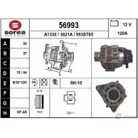 Генератор EAI 3821 A Hyundai Santa Fe (CM) 2 Кроссовер 2.2 CRDi 4x4 155 л.с. 2006 – 2009 56993 56993