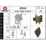 Генератор EAI 57015 3843A 01 5ST75 Fiat Brava (182) 1 Хэтчбек 1.4 12 V (182.BA) 80 л.с. 1995 – 1998