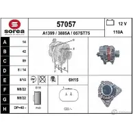 Генератор EAI 057ST7 5 Renault Kangoo (FC) 1 Фургон 1.5 dCi (FC1R) 57 л.с. 2002 – 2025 3885A 57057