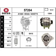 Генератор EAI 57204 204ST7 5 4032A 2802837