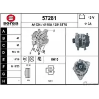 Генератор EAI 281S T75 57281 2802914 4110A