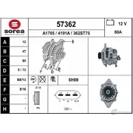 Генератор EAI 4191A 2802994 362S T75 57362