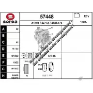 Генератор EAI 57448 448ST75 42 77A Citroen C3 1 (FC, PF1) 2002 – 2009