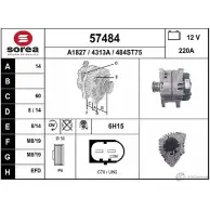 Генератор EAI 57484 431 3A 484ST75 Mercedes E-Class (W211) 3 Седан 3.5 E 350 (2156) 272 л.с. 2005 – 2008