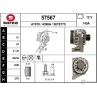 Генератор EAI 43 96A 57567 567ST75 2803196