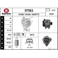 Генератор EAI Ford Mondeo 5 (CNG, CF) Универсал 2.0 TDCi 4x4 180 л.с. 2015 – 2025 57583 57583 4412 A