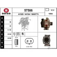 Генератор EAI 57586 57586 441 5A Chevrolet Aveo (T300) 2 Хэтчбек 1.3 D 95 л.с. 2011 – 2024