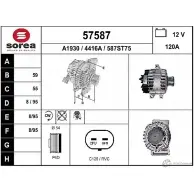 Генератор EAI 441 6A 57587 57587 Opel Astra (J) 4 Седан