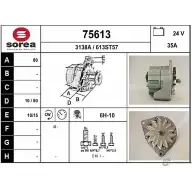 Генератор EAI 75613 31 38A 2803281 613ST57