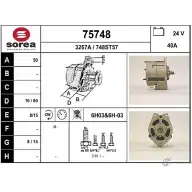 Генератор EAI 3 267A 748ST57 2803398 75748